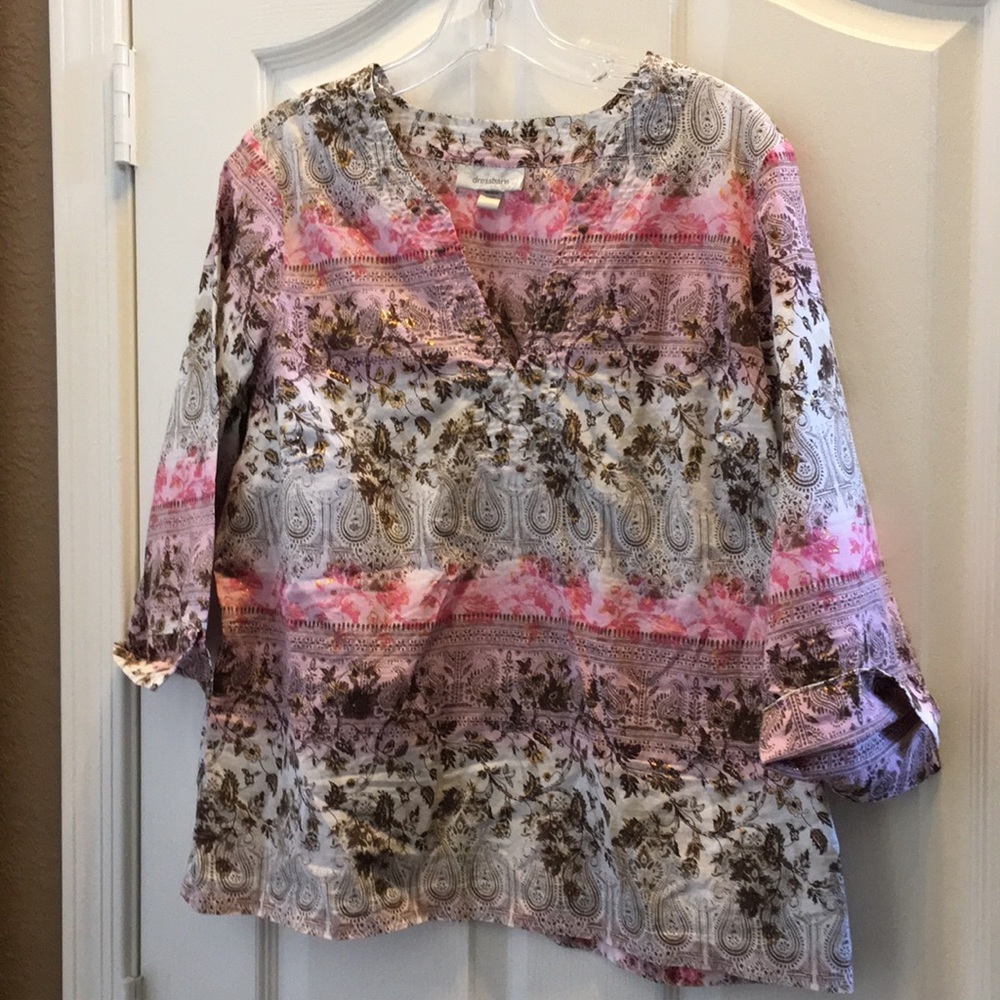 FINAL MARKDOWN Ladies dress barn tunic style top 14/16